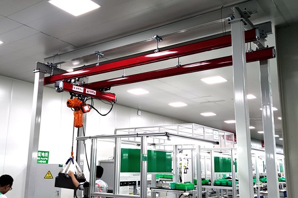 LQ魯起重工KBK輕量化組合式起重機助力新能源企業提質增效